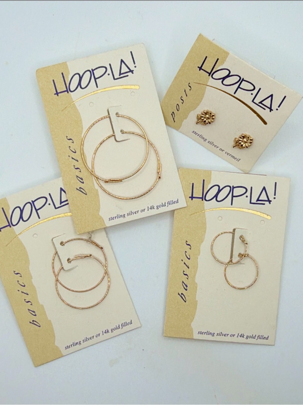 Gold-Tone Hoop Earrings - Classic Women's Jewelry